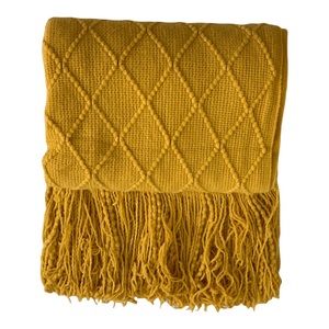 Bohemian knitted blanket